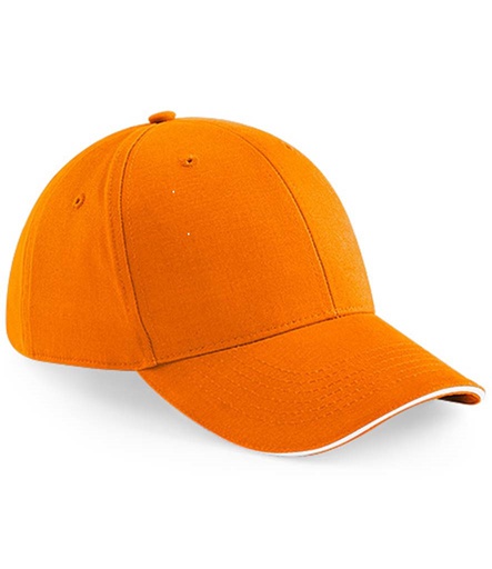 [HT091] BB20 ORANGE/WHITE -6 PANEL BASEBALL CAP