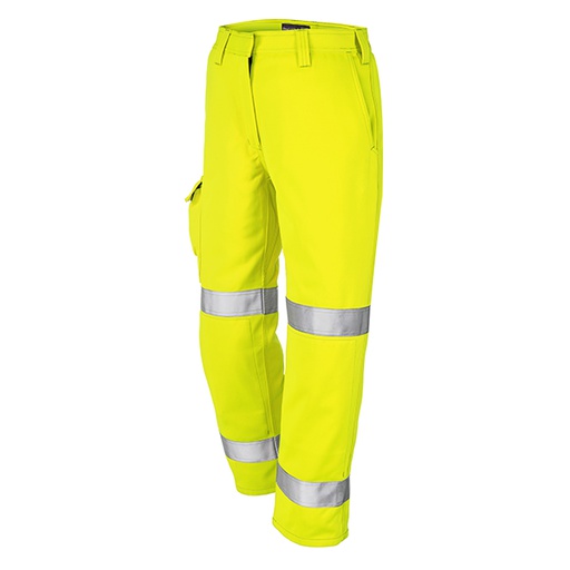 [TR771] YELLOW LADIES FR/AS ARC HI-VIZ 7414 COMBAT TROUSERS