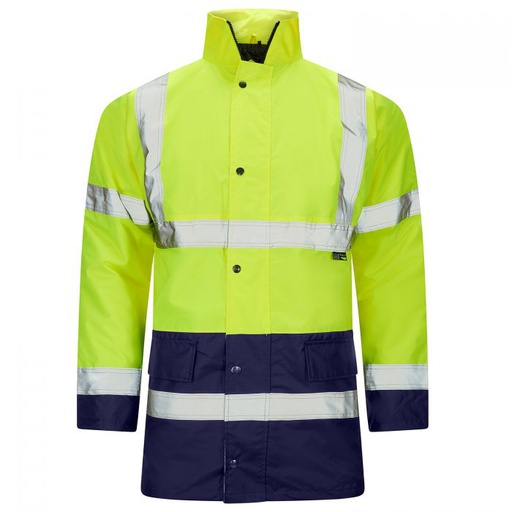 [JK060] H33 HI VIZ YELLOW 2 TONE PARKA