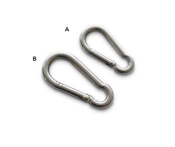 [FA229] STEEL SNAP GATE KARABINER (60MM)