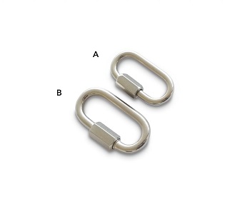 [FA231] STEEL SCREW GATE KARABINER (50MM)