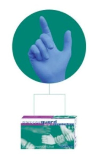 [GL062] GLOVES SEMPERGUARD DISPOSABLE NITRILE POWDERFREE (x100)