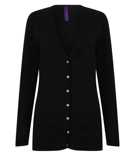 [JP019] H723 HENBURY LADIES V NECK CARDIGAN