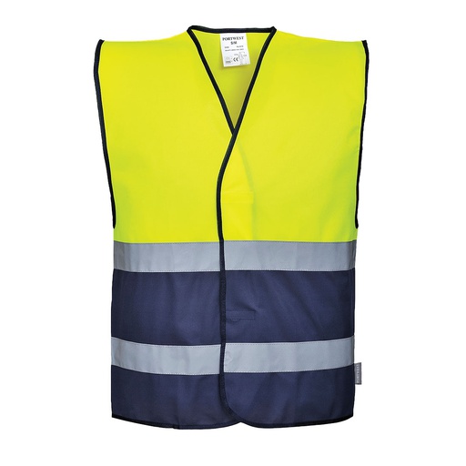 [WC035] C484 HI VIZ TWO TONE VEST PORTWEST